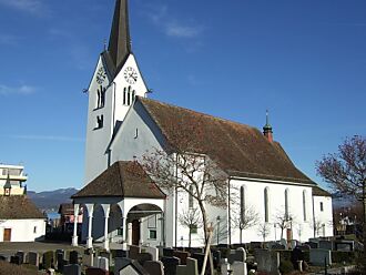 Pfarrkirche St. Michael. Ansicht von Südwesten