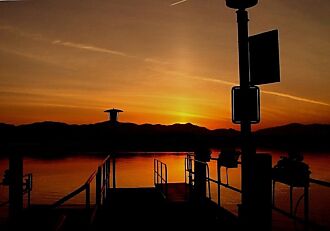 Sonnenaufgang vom Hafen